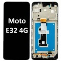 Motorola Moto E32 4G (2022) LCD touch screen with frame (Original Service Pack) [Gray] 5D68C20684